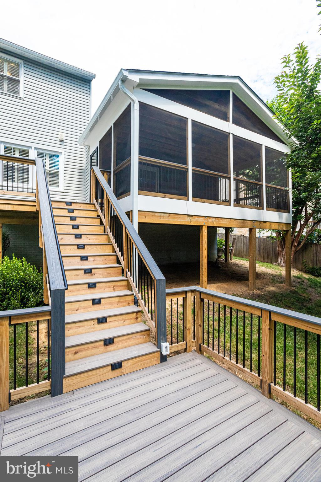 8325 Lindside Way Springfield, VA 22153 - Photo 54 of 63 Stairs connecting decks are lighted