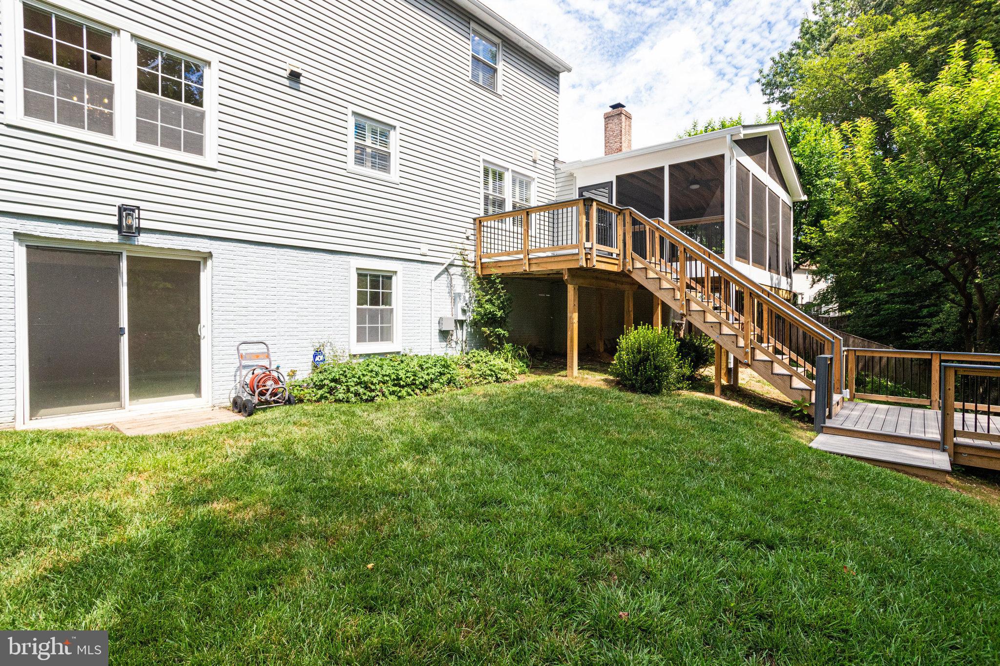 8325 Lindside Way Springfield, VA 22153 - Photo 55 of 63 View of house from the backyard