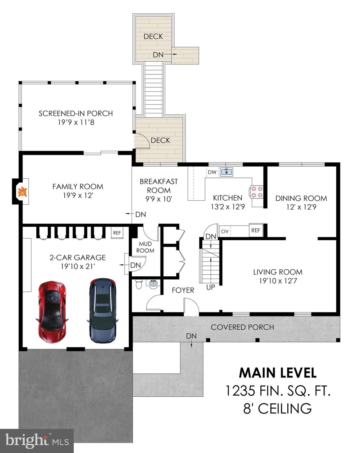 8325 Lindside Way Springfield, VA 22153 - Photo 61 of 63 Main level floor plan