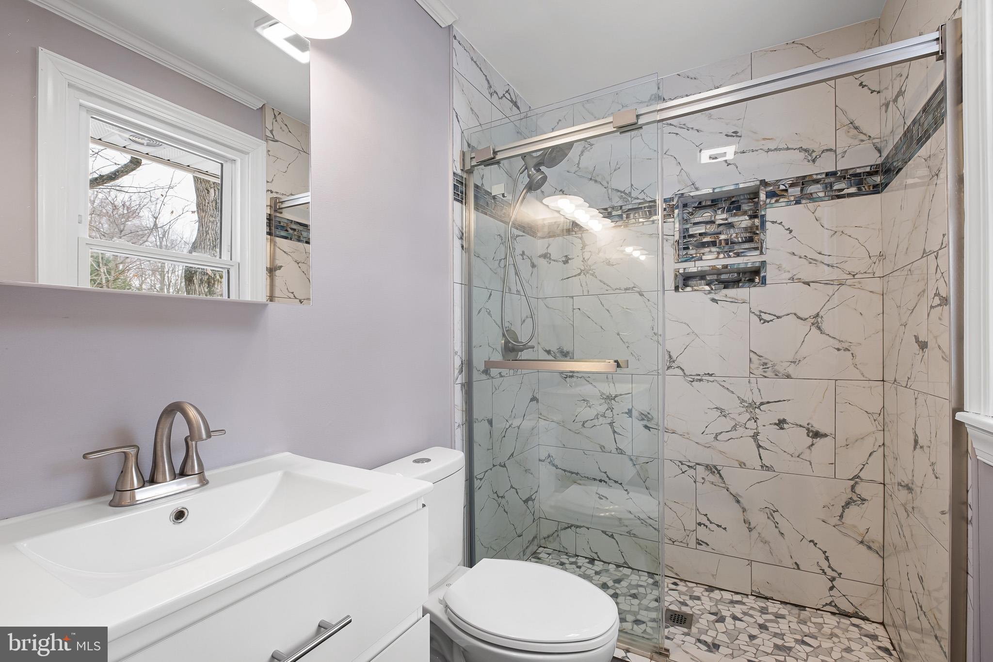 2920 Cheshire Road Wilmington, DE 19810 - Photo 21 of 34 a bathroom with a sink toilet and shower