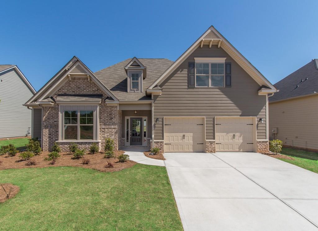 53 Crestbrook Way, Unit 131 Dallas, GA 30157 - Photo 1 of 1 Brunswick phots are of a different Model the accrual Porch a stone front.
