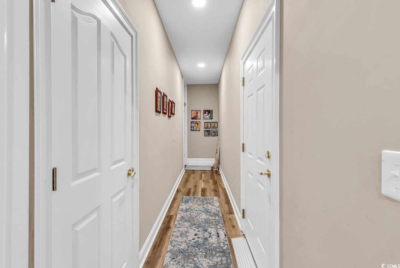 1459 St Thomas Circle, Unit F2 Myrtle Beach, SC 29577 - Photo 6 of 31 Corridor featuring recessed lighting and light wood-style floors