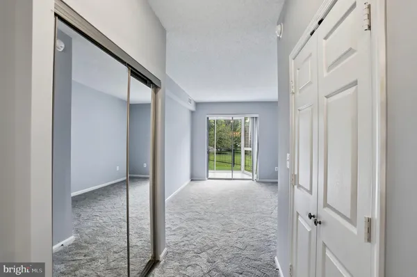 a view of hallway with window