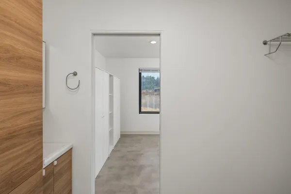 a view of an empty room