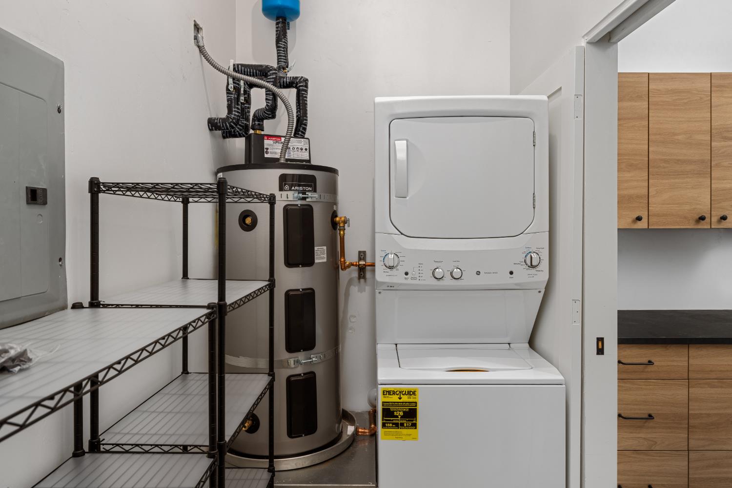 18093 Lasso Loop, Unit B Penn Valley, CA 95946 - Photo 24 of 26 a view of storage and utility room with washer and dryer