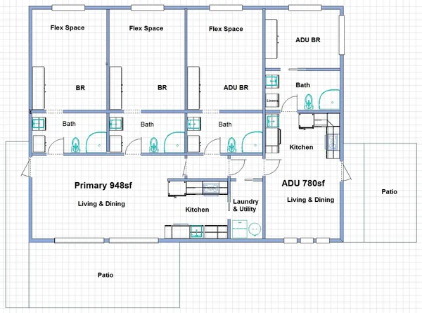 a picture of a floor plan