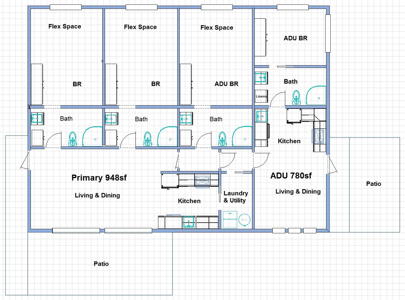 18093 Lasso Loop, Unit B Penn Valley, CA 95946 - Photo 9 of 26 a picture of a floor plan