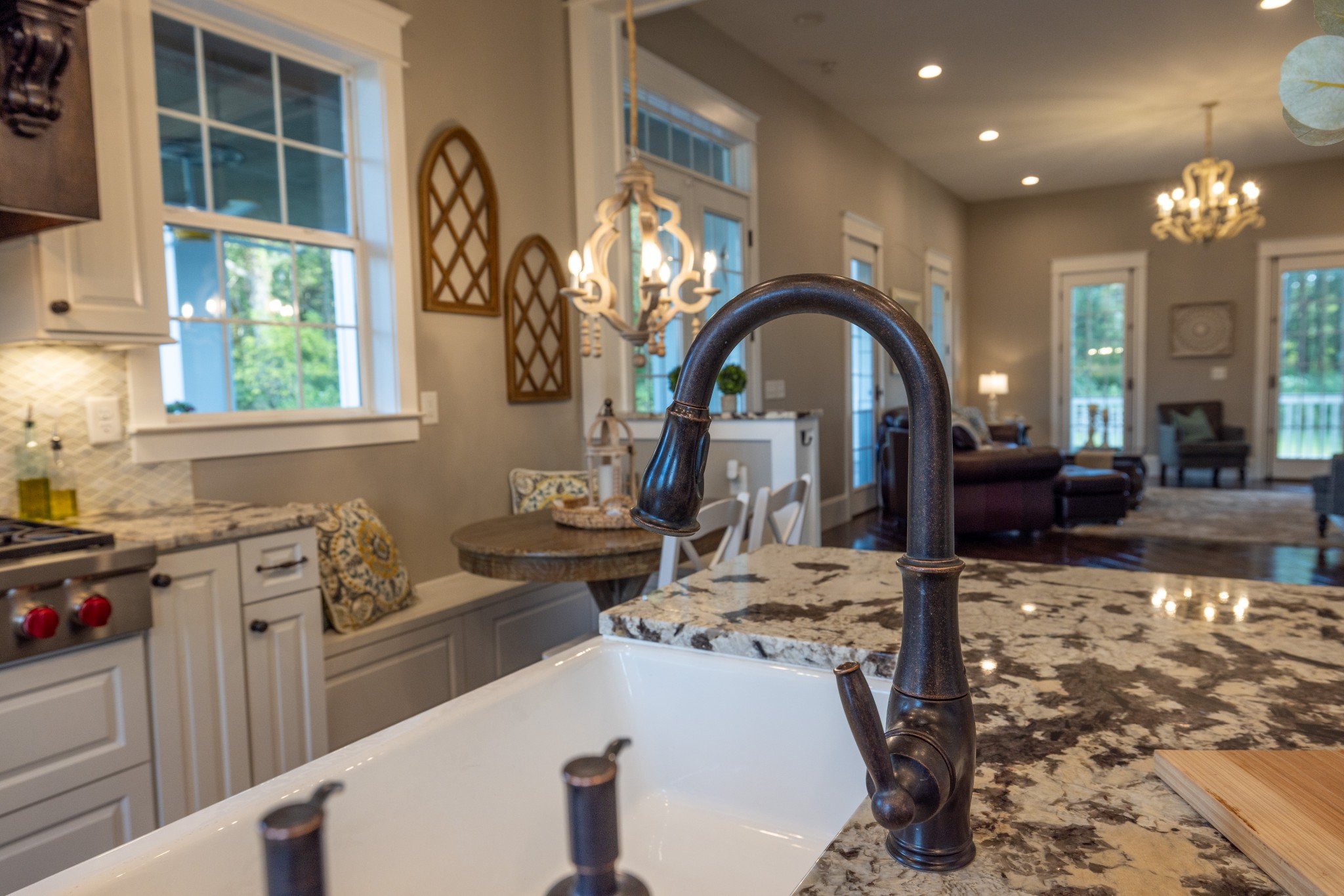 1181 Chicken Road Lebanon, TN 37090 - Photo 21 of 63 a view of a kitchen with granite countertop a stove and a sink