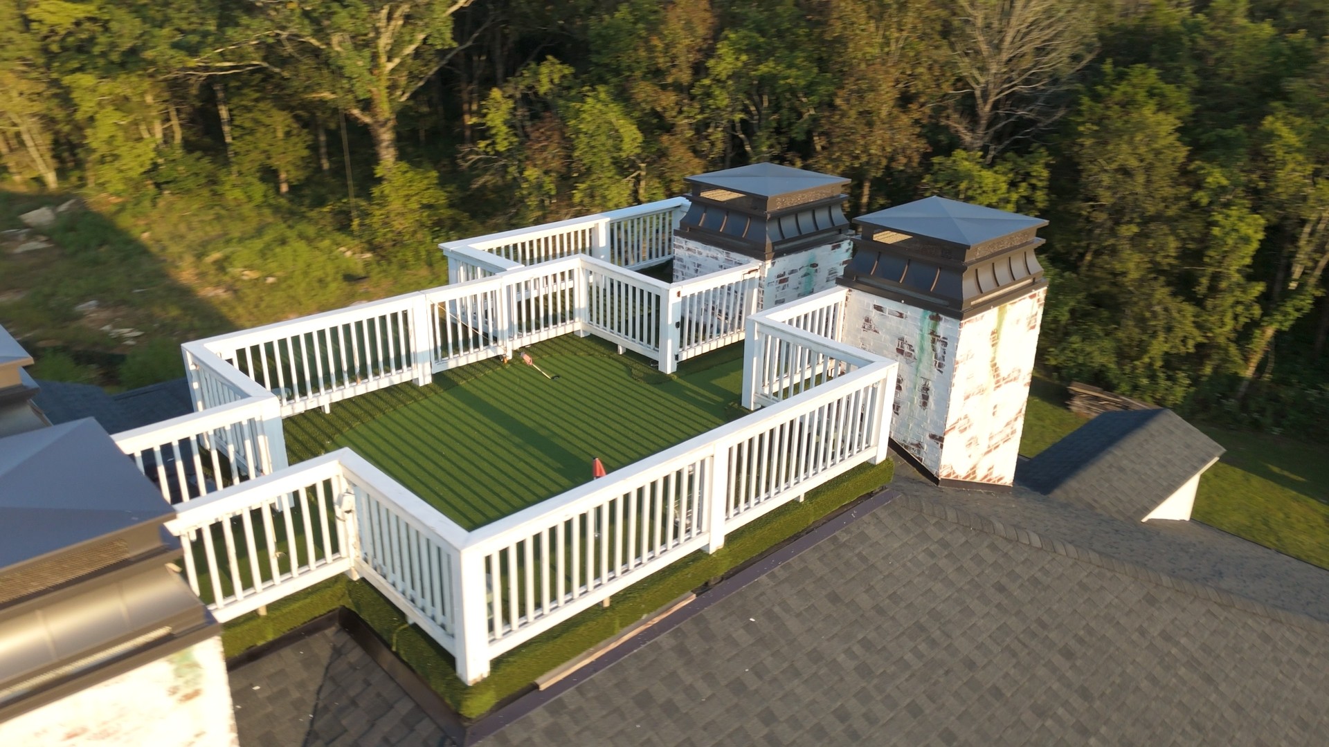 1181 Chicken Road Lebanon, TN 37090 - Photo 57 of 63 a view of a roof deck with wooden fence and trees