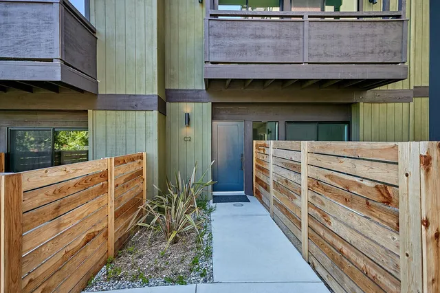 a view of front door of house