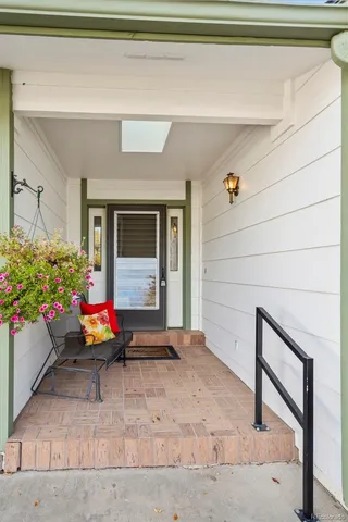 a view of outdoor space and porch