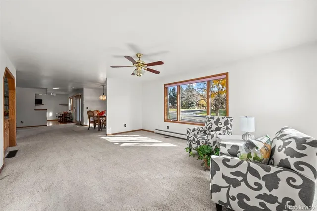 a view of livingroom with furniture window and bedroom