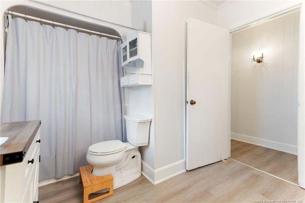 1069 Union Valley Road Whiteville, NC 28472 - Photo 19 of 50 a bathroom with a toilet and a shower