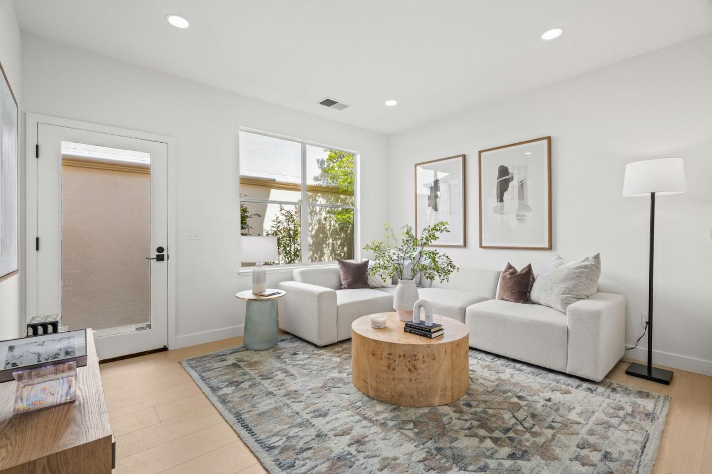 107 Beacon Street Mountain View, CA 94040 - Photo 18 of 55 a living room with furniture and a potted plant