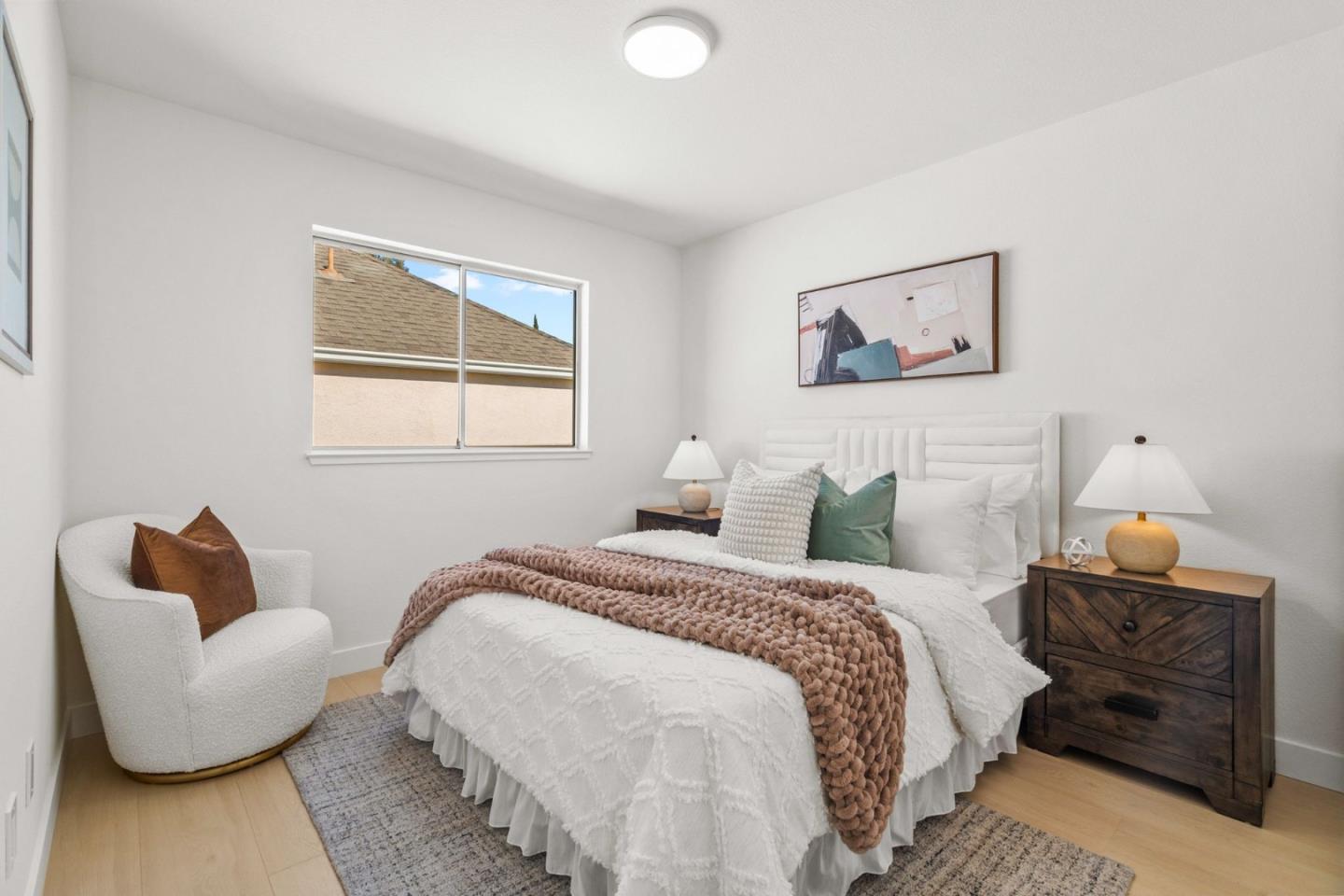 107 Beacon Street Mountain View, CA 94040 - Photo 28 of 55 a bedroom with bed and a couch