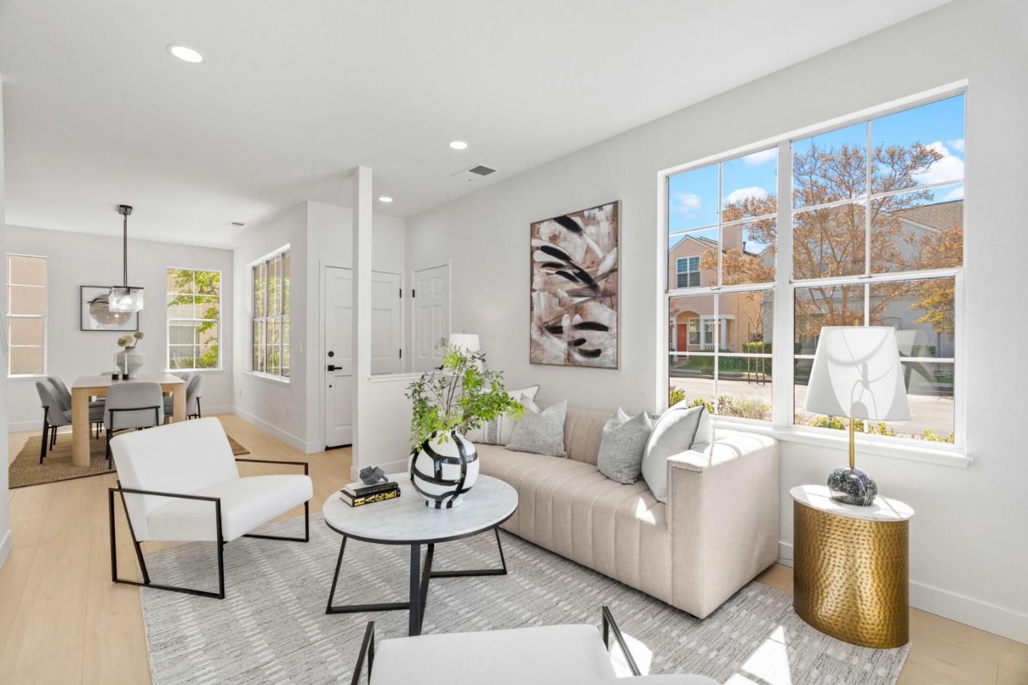 107 Beacon Street Mountain View, CA 94040 - Photo 3 of 55 a living room with furniture and a large window