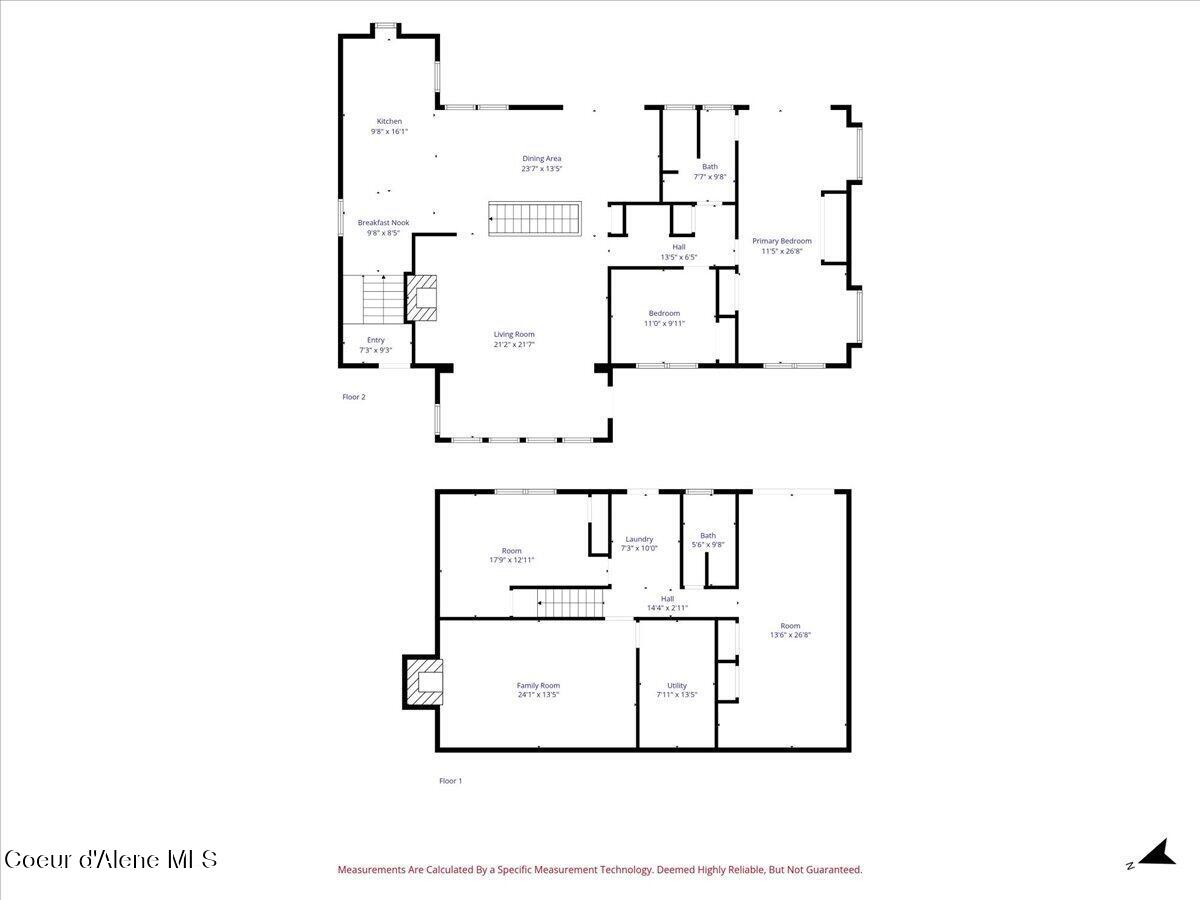 182 Fern Lane Cocolalla, ID 83813 - Photo 73 of 73 43-Floor plan