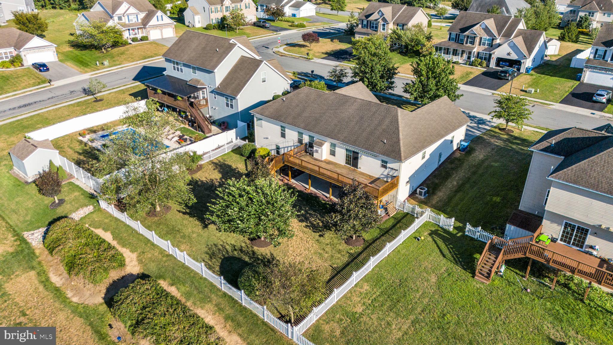 4 Over View Carlisle, PA 17013 - Photo 10 of 73 an aerial view of a house with a garden and swimming pool