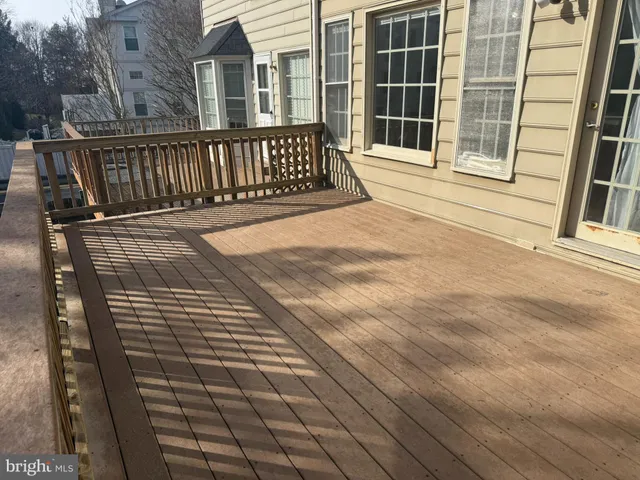 a view of a balcony with a window