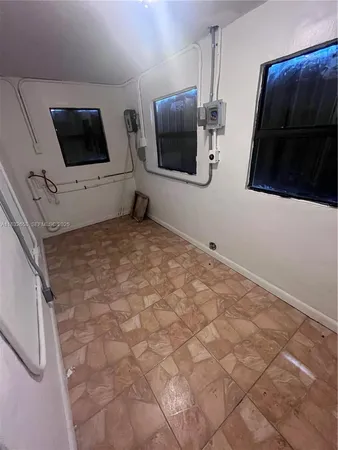 a view of a storage and utility room