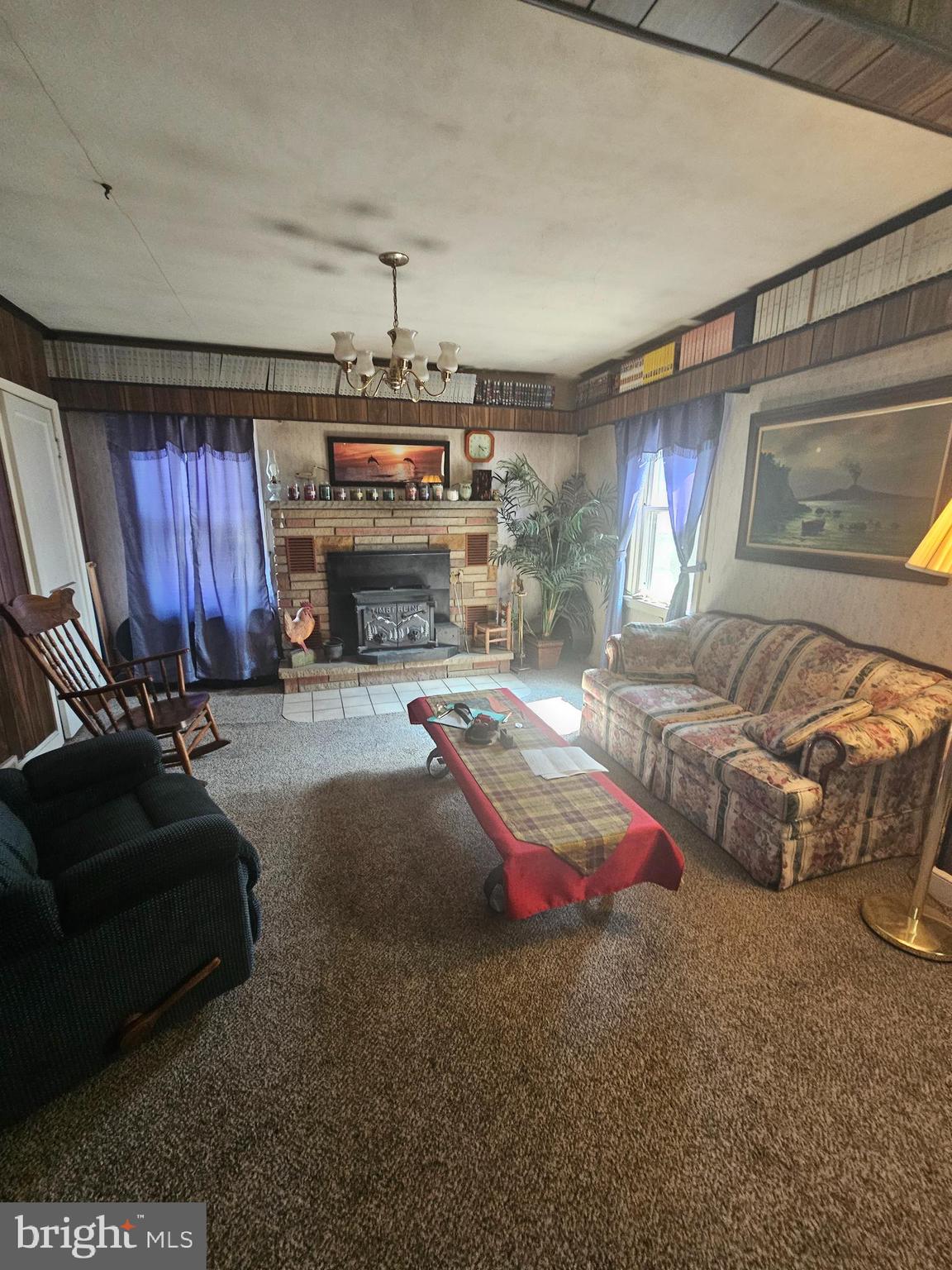 11807 Clearview Road Hagerstown, MD 21742 - Photo 3 of 18 Living room with woodstove insert