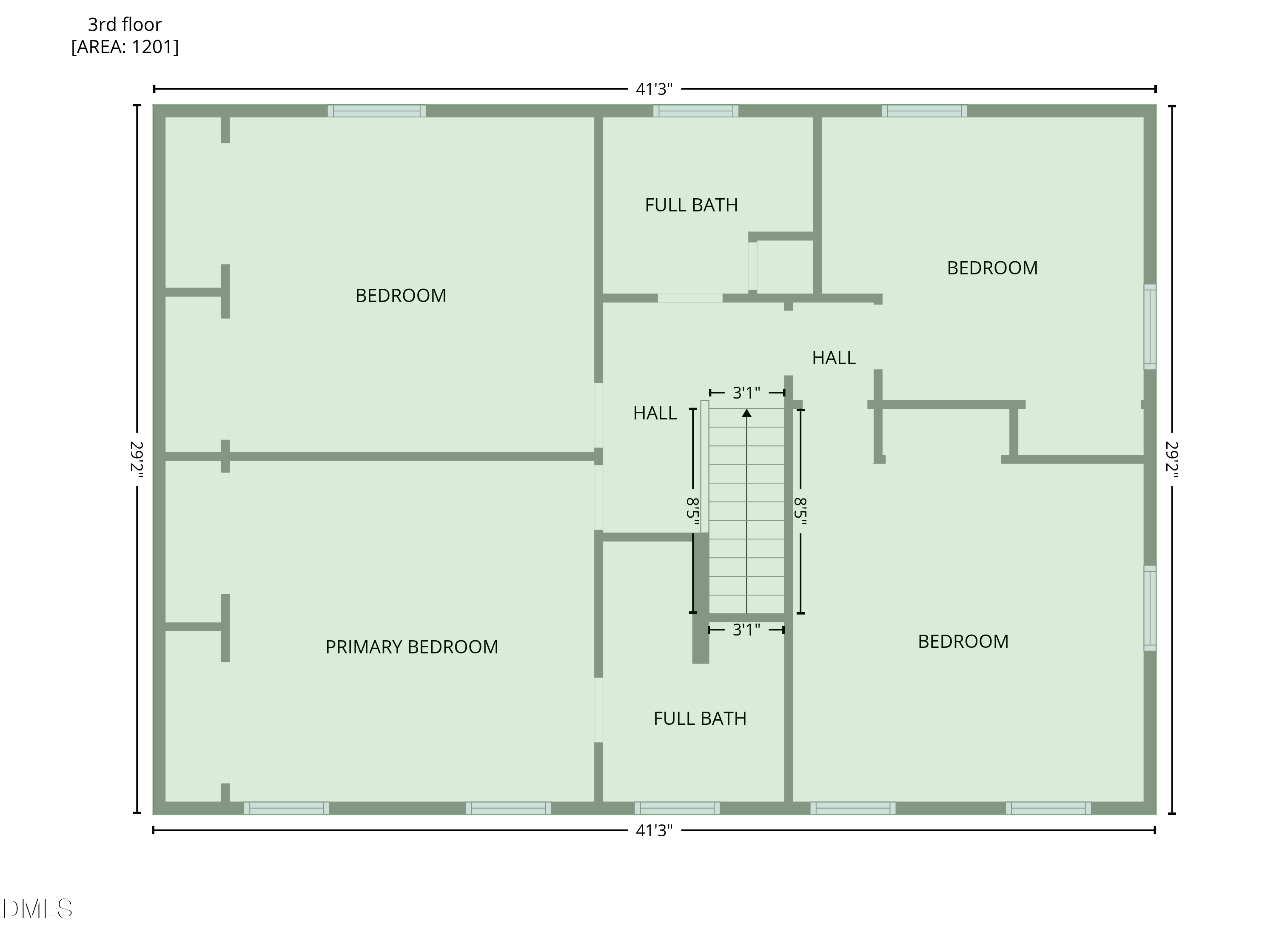 4312 Oak Park Road Raleigh, NC 27612 - Photo 49 of 50 Floor Plan Dimensions are Computer Generated Estimates (not official measurements)