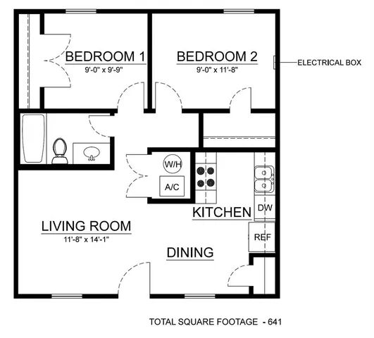 a picture of a floor plan