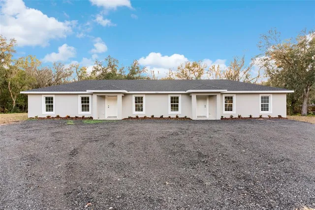 front view of house with a dry yard