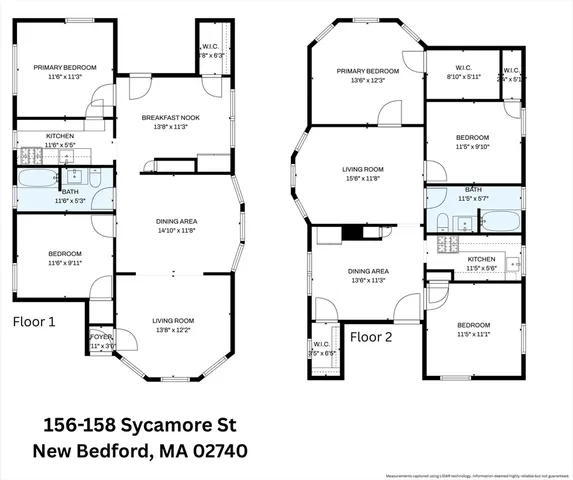 $535,990 | 156-158 Sycamore Street, New Bedford, MA 02740