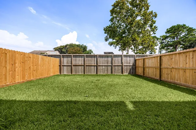 a backyard of a house