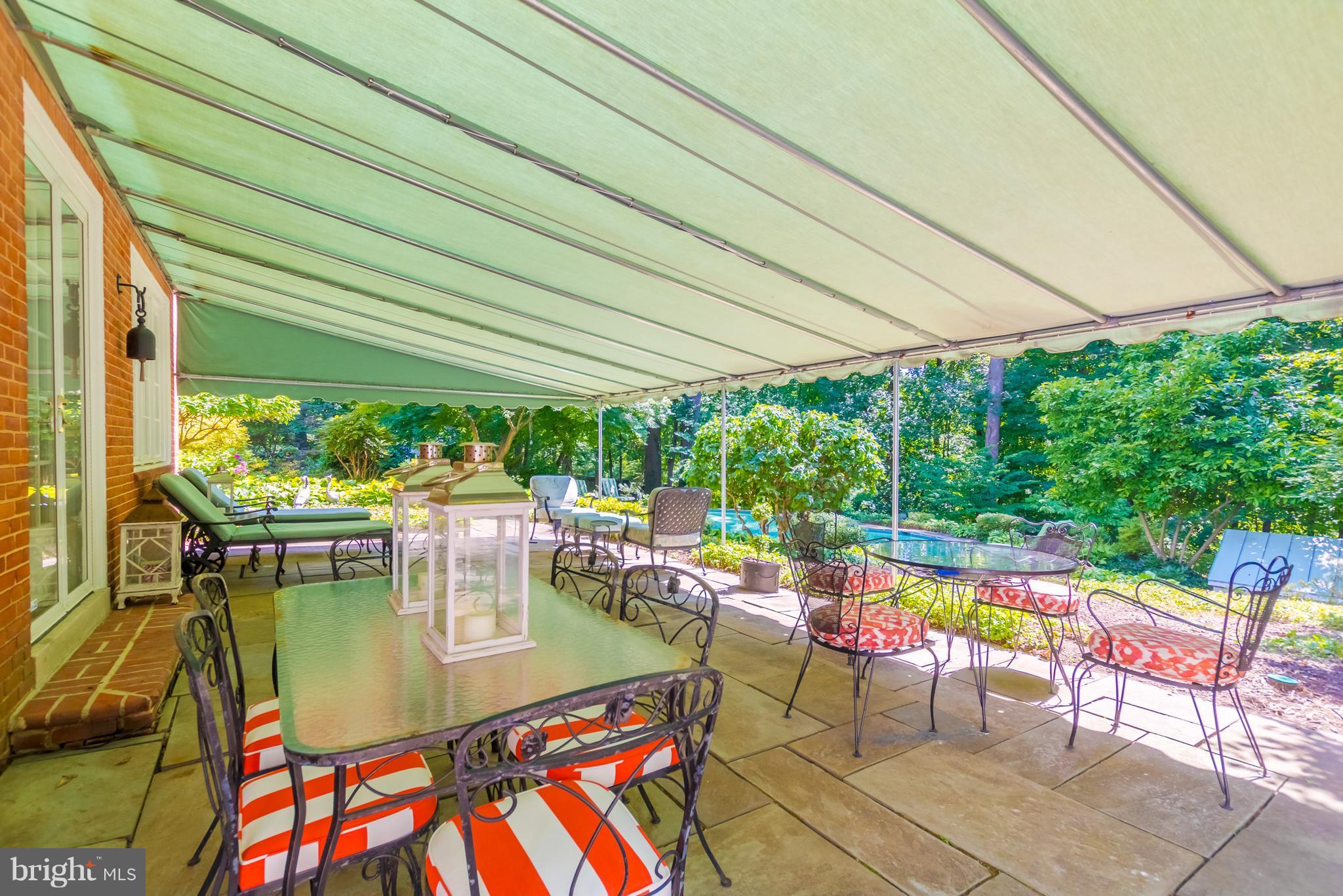 17 Blythewood Road Baltimore, MD 21210 - Photo 59 of 71 Covered Bluestone patio overlooking pool