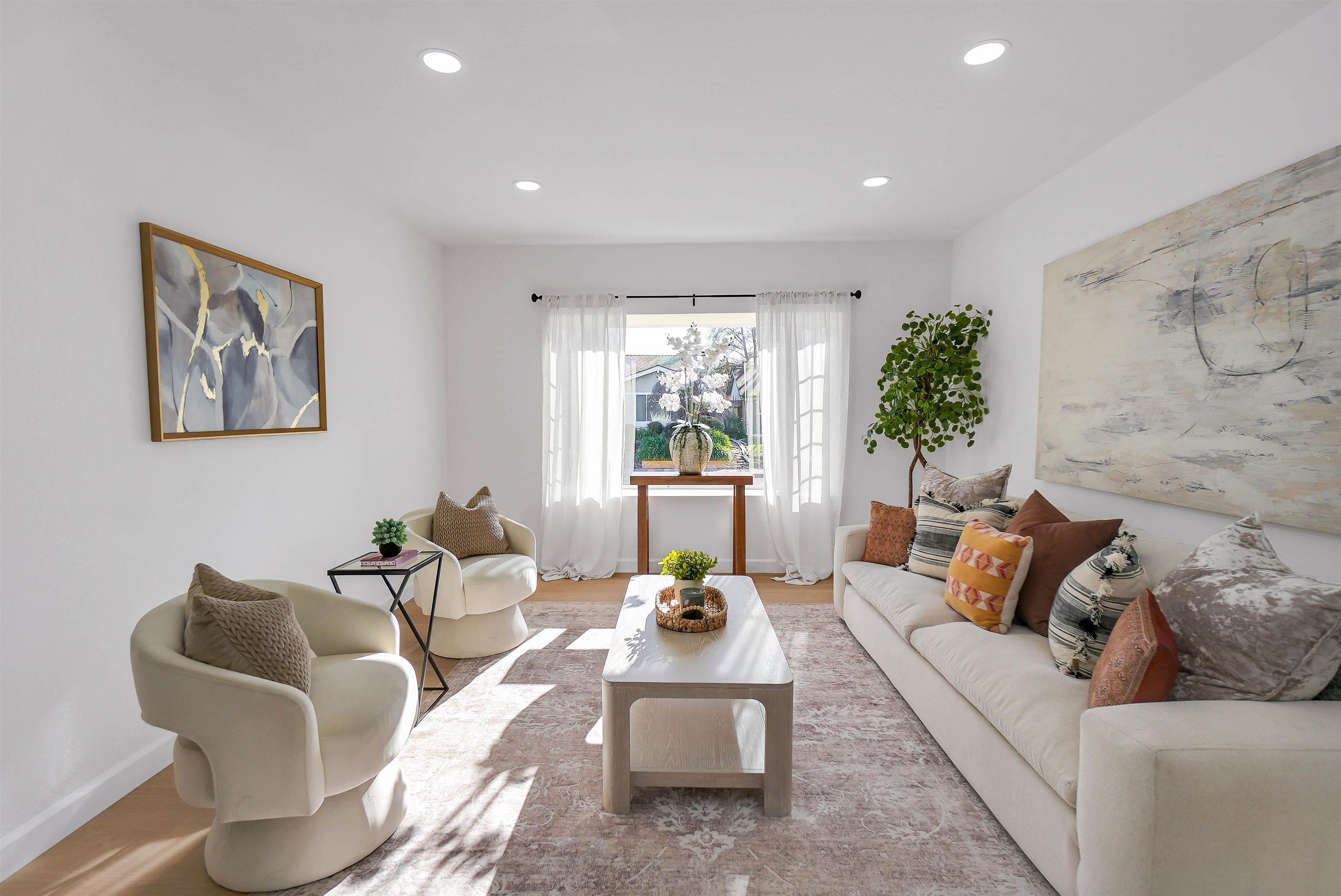 3159 Rowe Place Fremont, CA 94536 - Photo 50 of 59 a living room with furniture and a large window