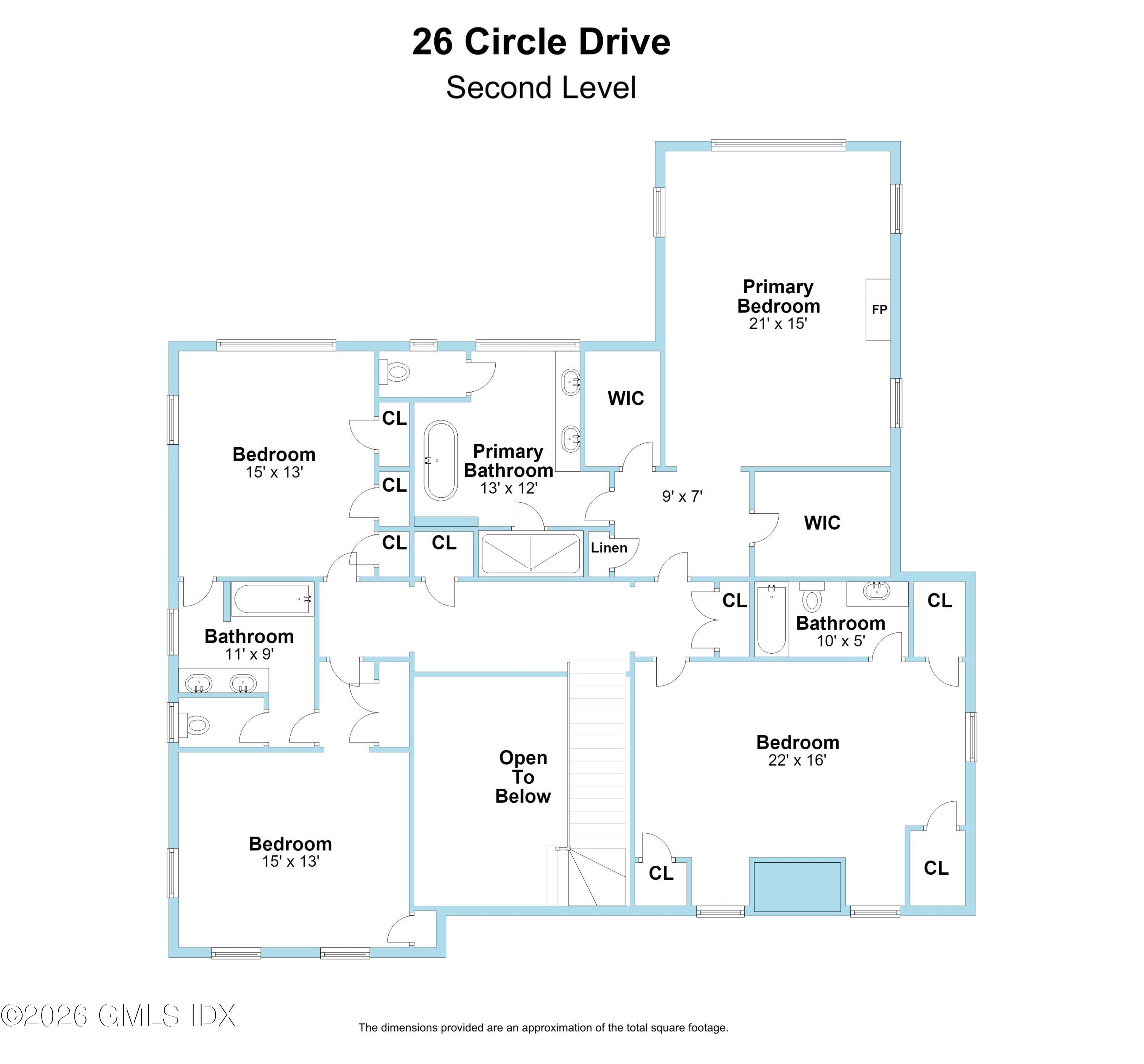 26 Circle Drive Greenwich, CT 06830 - Photo 28 of 29 Second Level