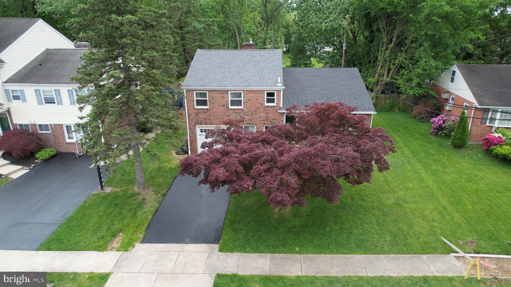334 Parham Road Springfield, PA 19064 - Photo 36 of 41 a aerial view of a house with a garden