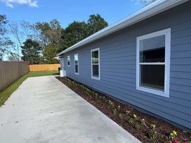 a view of an outdoor space and a yard