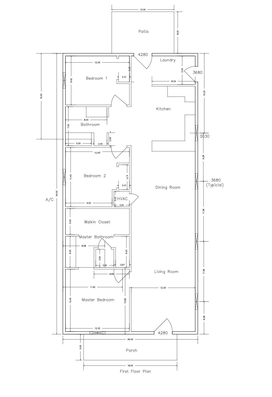 874 West Orange Avenue DeFuniak Springs, FL 32435 - Photo 32 of 32 reversed floor plan