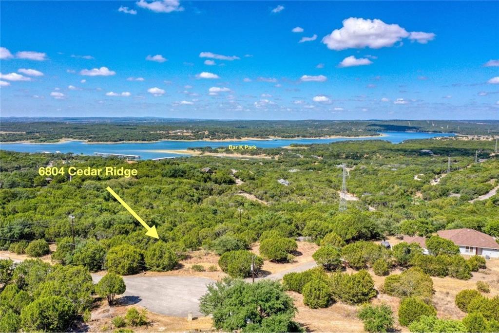 6802 Cedar Ridge Circle Lago Vista, TX 78645 - Photo 2 of 19 Bird's eye view of nearby Lake Travis