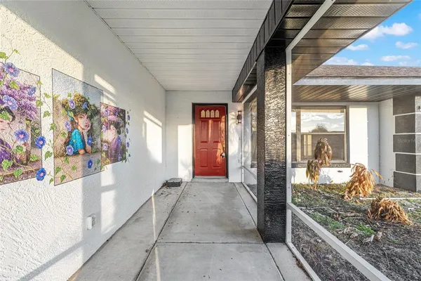 a view of front door