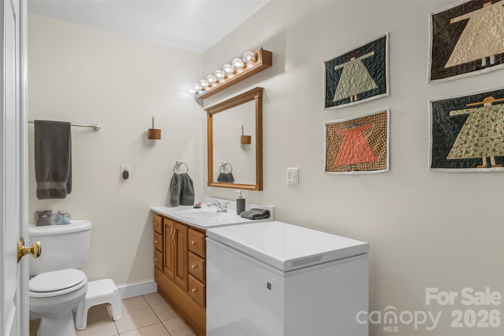 1726 Waterford Way Morganton, NC 28655 - Photo 18 of 45 a bathroom with a sink a toilet a mirror and shower