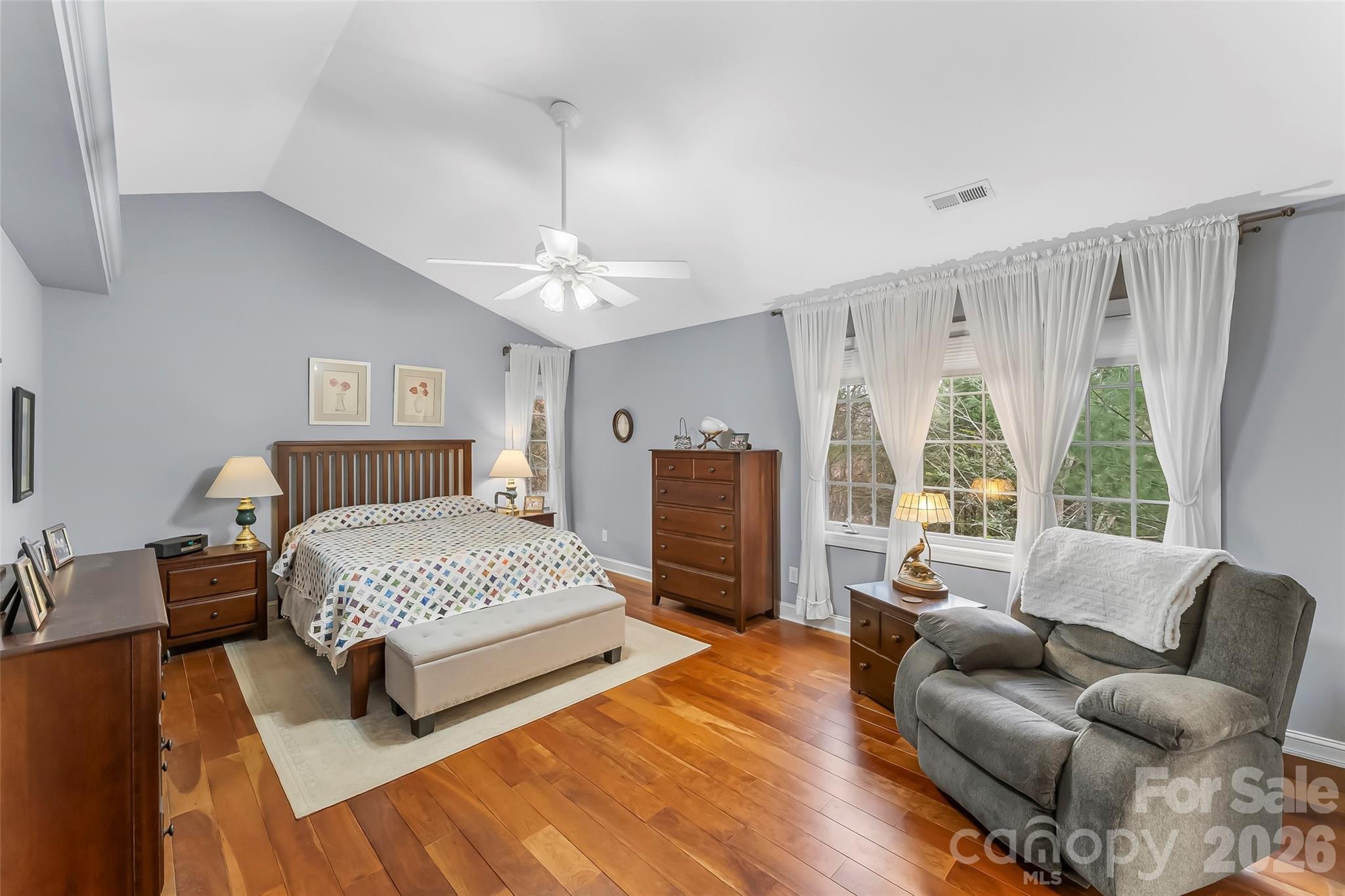1726 Waterford Way Morganton, NC 28655 - Photo 23 of 45 a spacious bedroom with a bed wooden floor and window