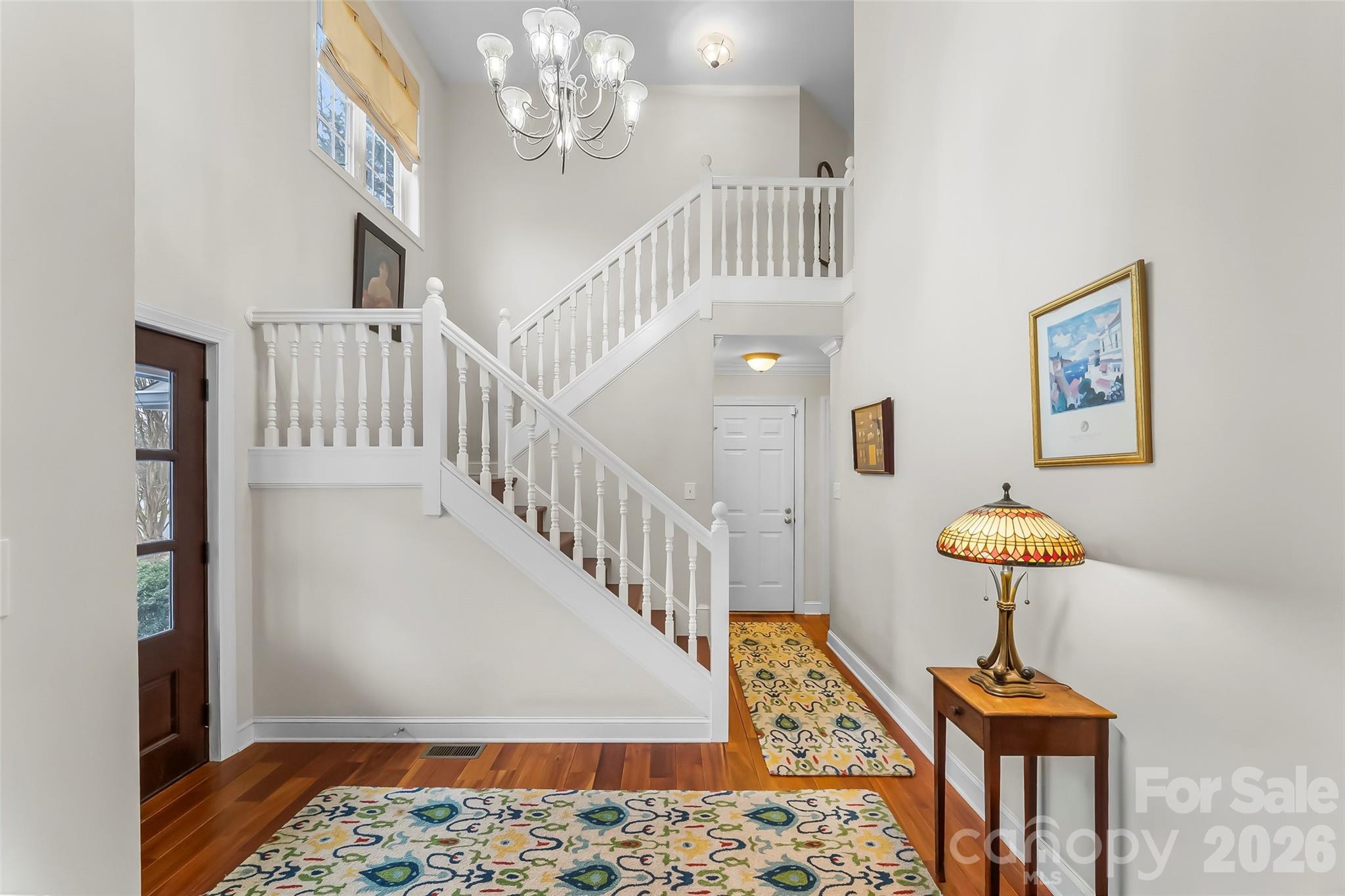 1726 Waterford Way Morganton, NC 28655 - Photo 4 of 45 a view of entryway and hall with wooden floor