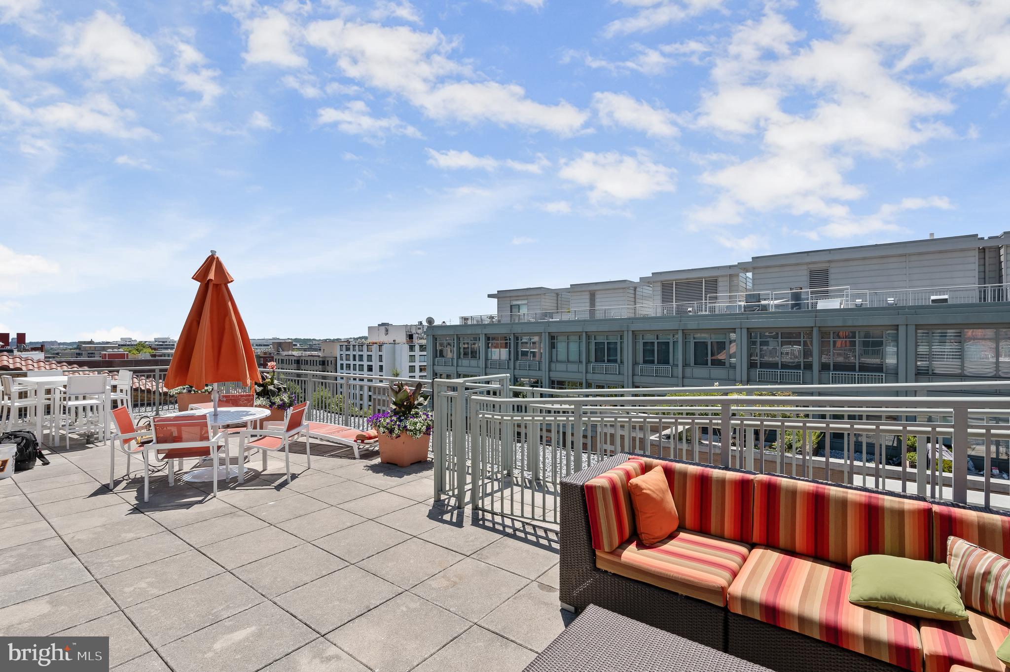 2425 L Street Northwest, Unit 617 Washington, DC 20037 - Photo 31 of 36 a view of roof deck with seating space