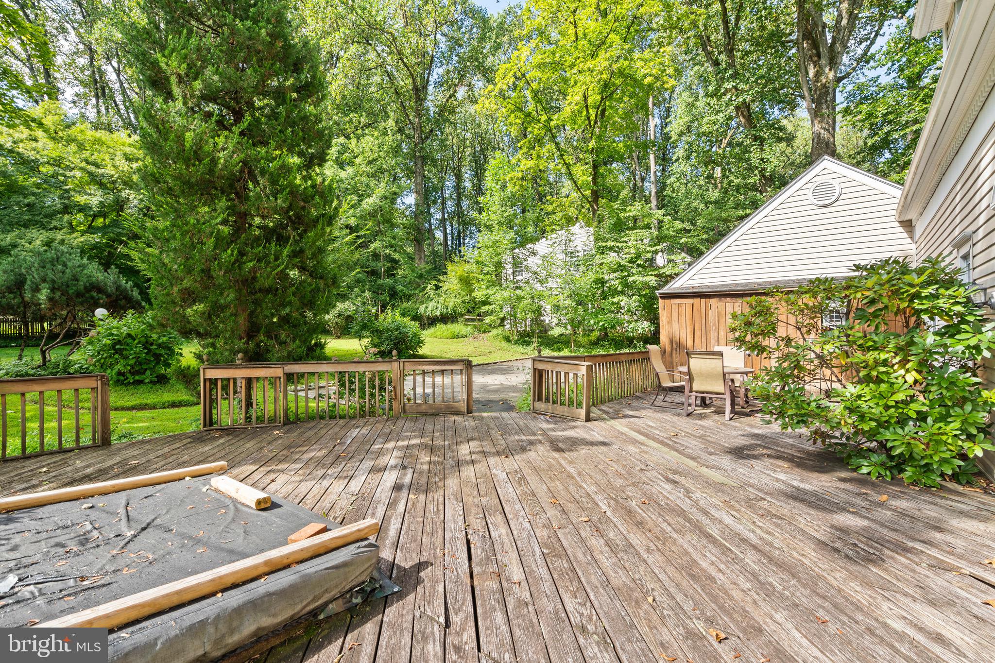 610 Broad Acres Road Penn Valley, PA 19072 - Photo 31 of 41 a view of balcony with wooden floor and outdoor seating