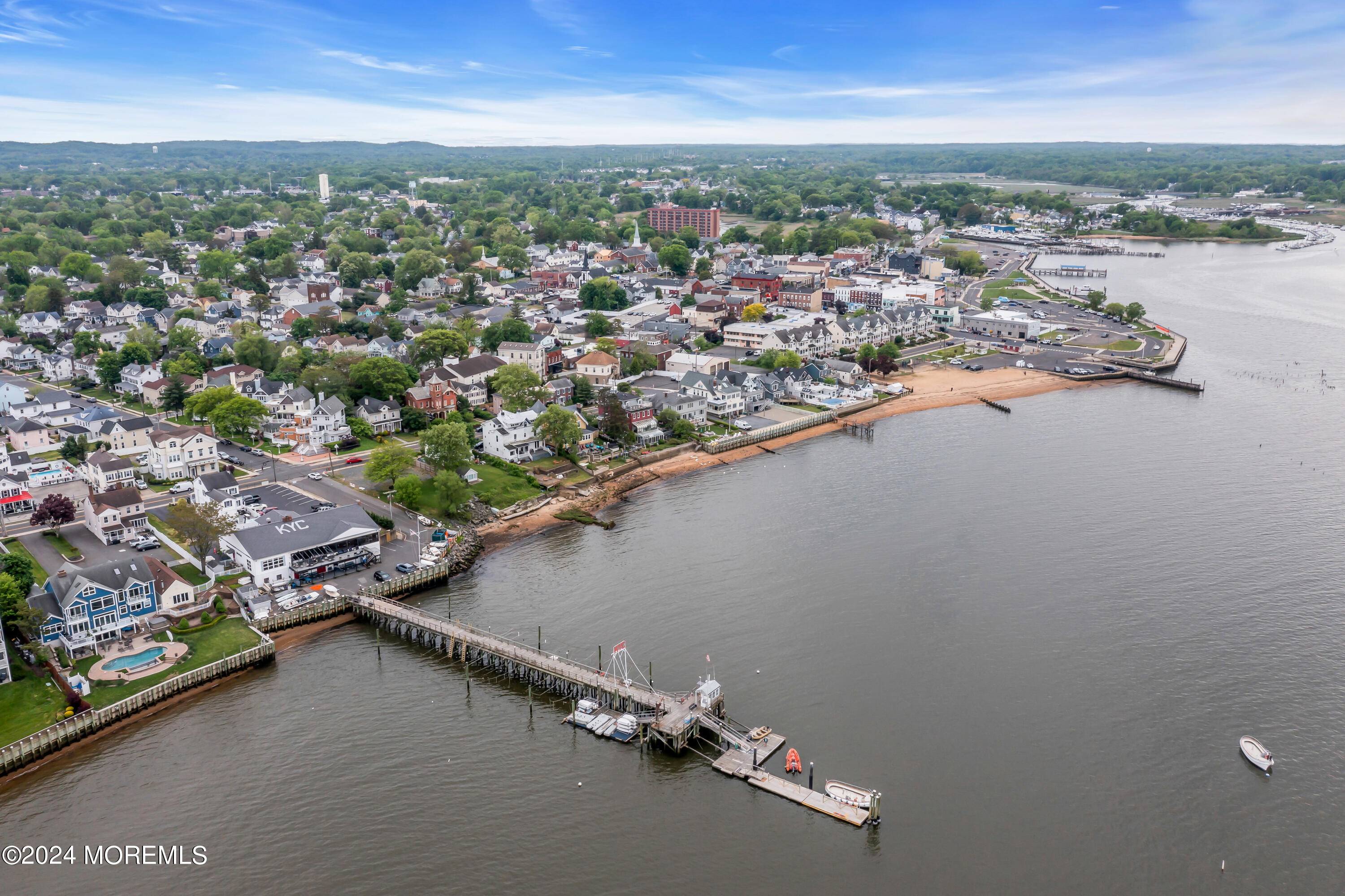 100 1st Street, Unit 8 Keyport, NJ 07735 - Photo 38 of 55 an aerial view of a city