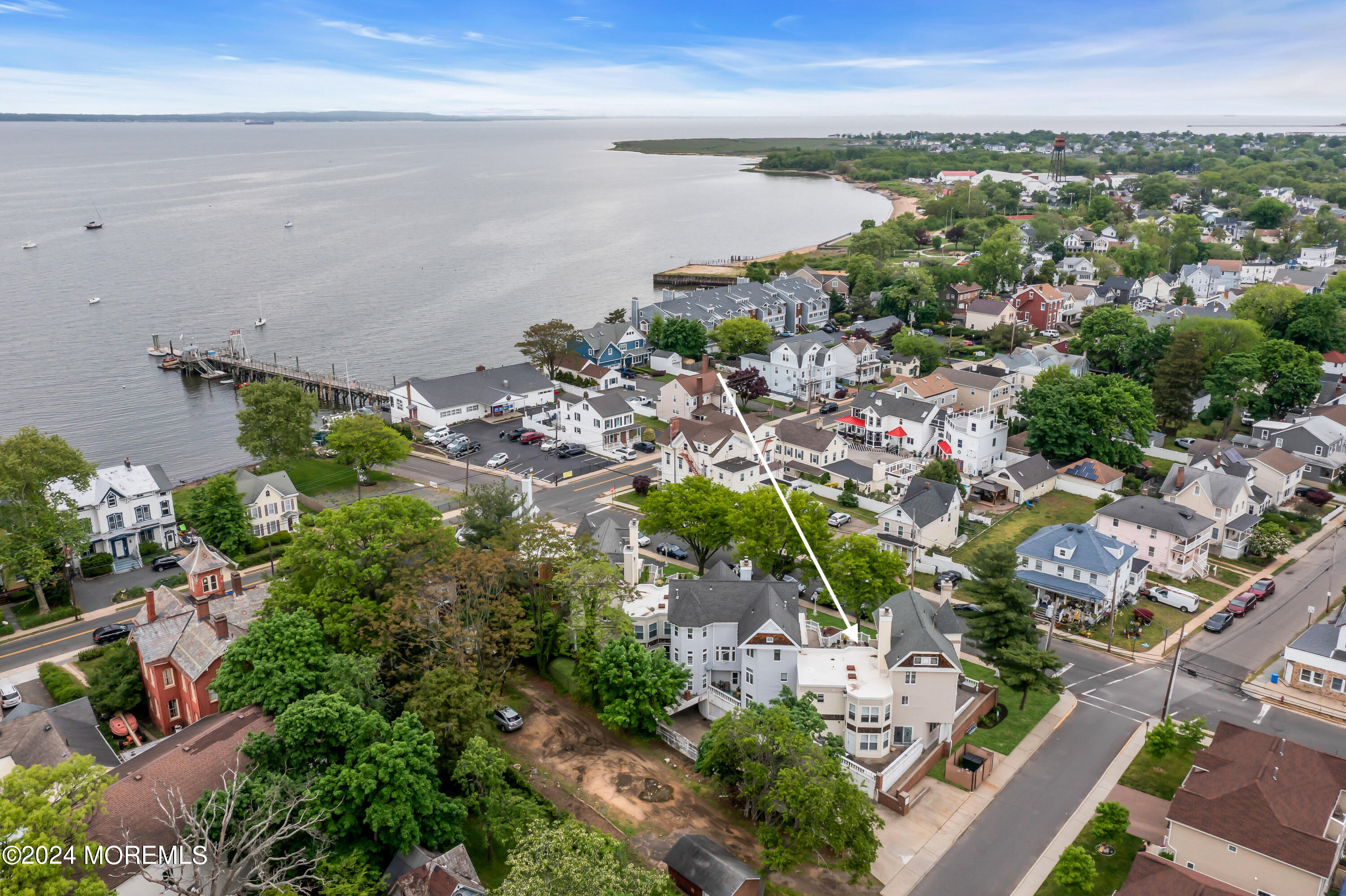 100 1st Street, Unit 8 Keyport, NJ 07735 - Photo 40 of 55 an aerial view of a city