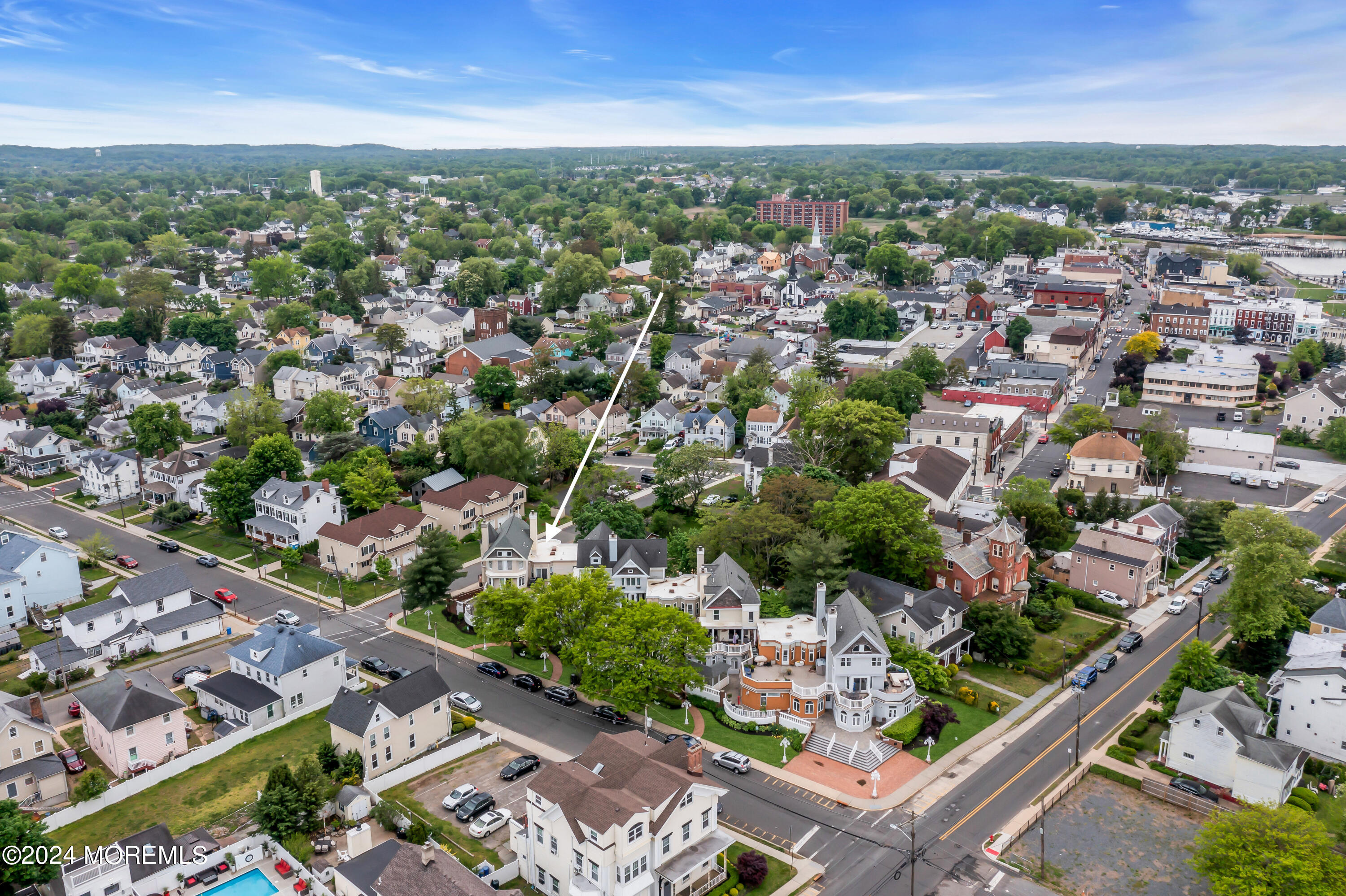 100 1st Street, Unit 8 Keyport, NJ 07735 - Photo 42 of 55 an aerial view of multiple house
