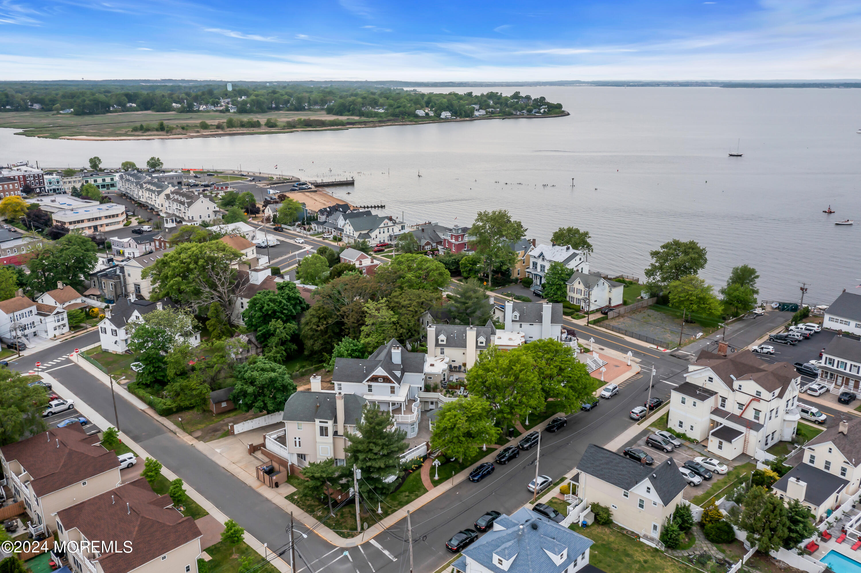 100 1st Street, Unit 8 Keyport, NJ 07735 - Photo 45 of 55 a view of a city with ocean view