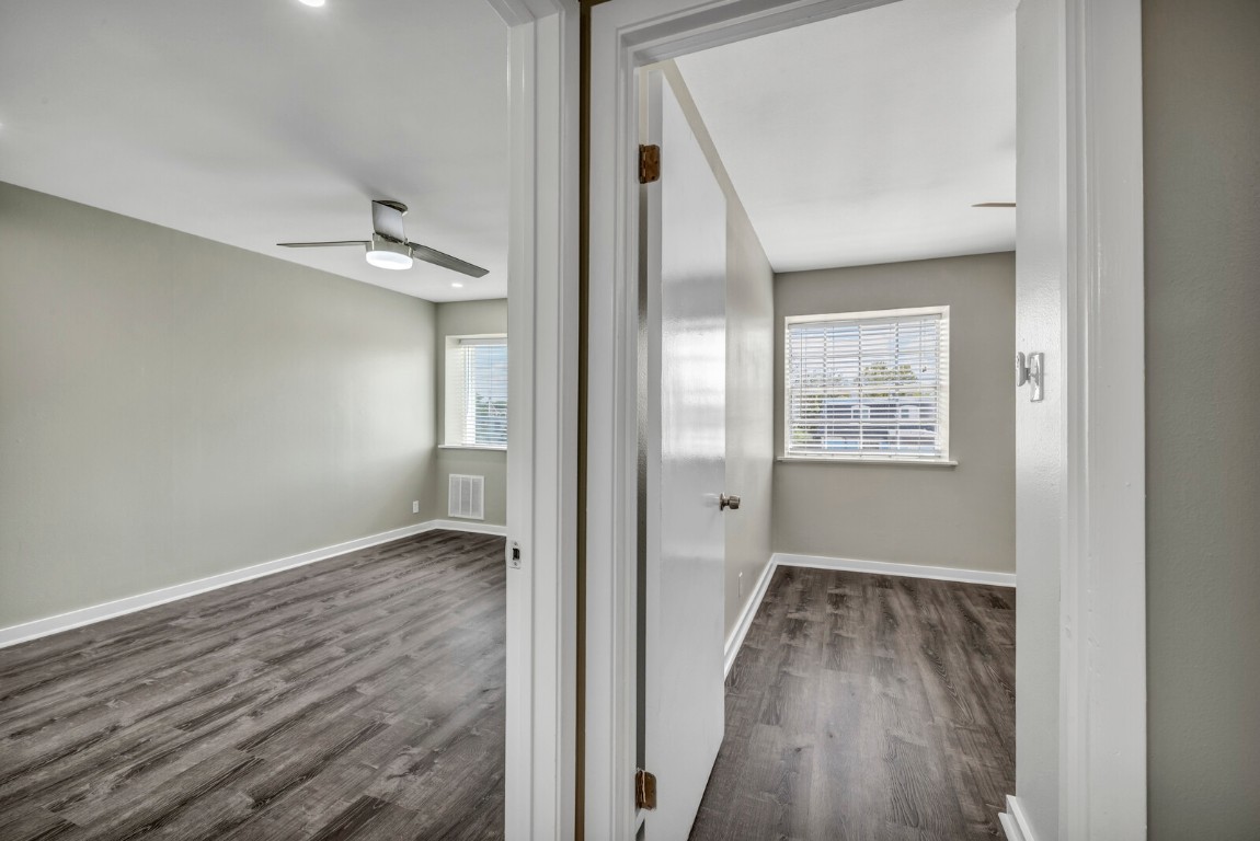 2808 Skyway Circle, Unit 101 Austin, TX 78704 - Photo 17 of 25 a view of hallway with wooden floor