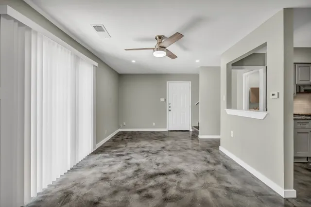 a view of an empty room