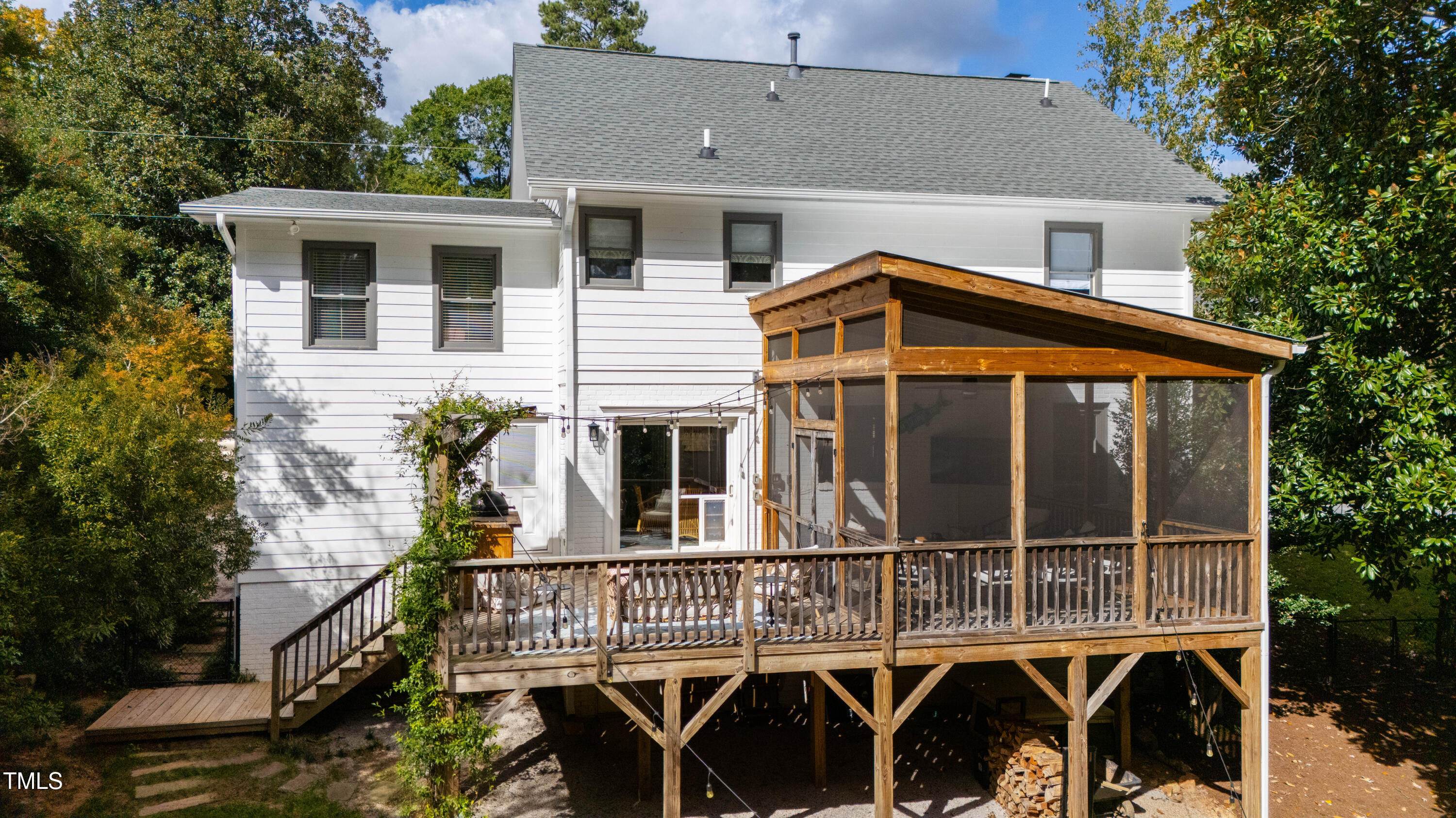 2308 Hales Road Raleigh, NC 27608 - Photo 4 of 5 a view of a house with large windows